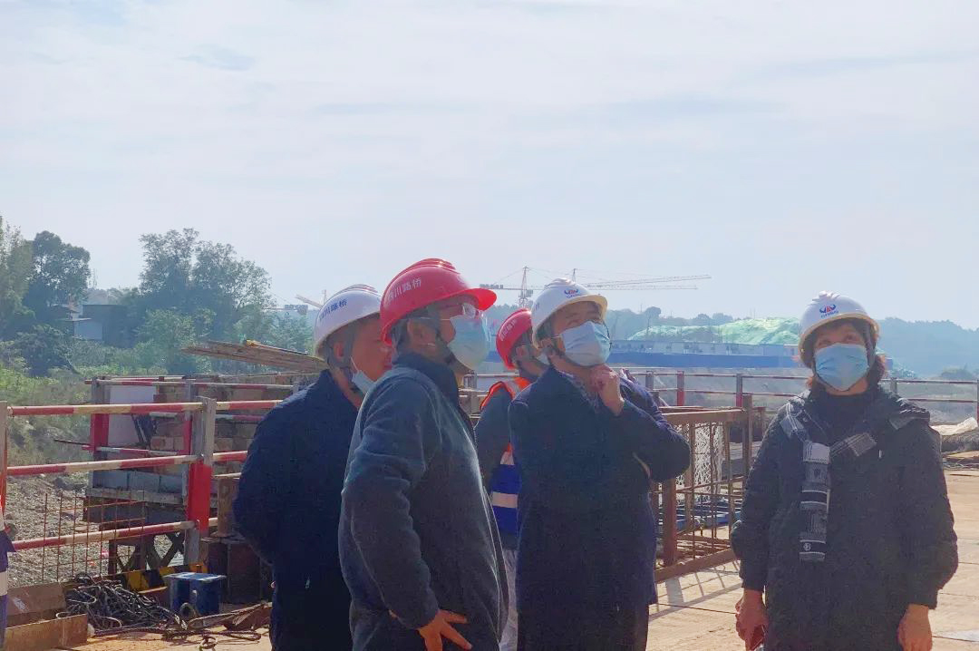 公司黨委副書記、董事、總經(jīng)理杜江林到成金簡快速路項(xiàng)目檢查指導(dǎo)工作