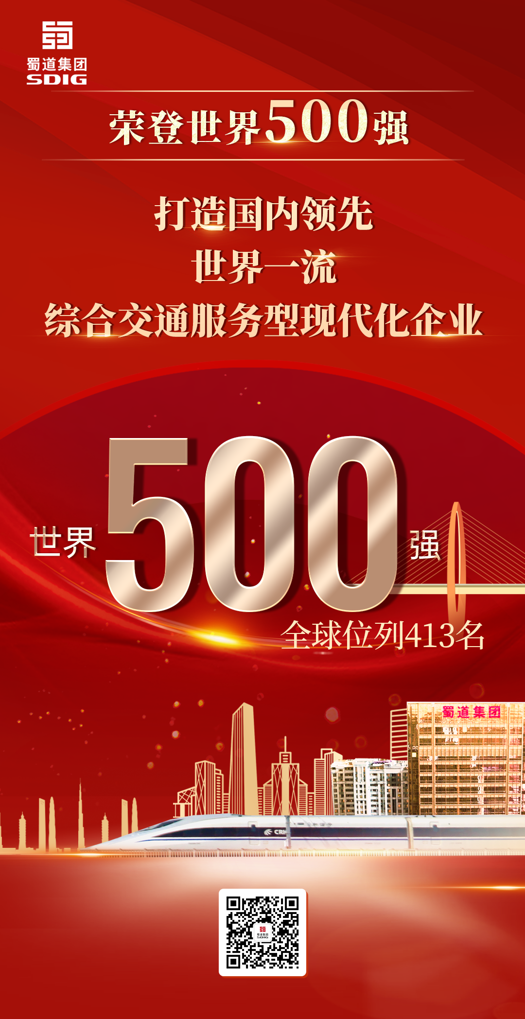 重磅！蜀道集團(tuán)榮登世界500強(qiáng)