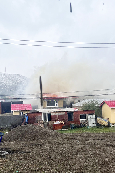 突發(fā)民火，S313草阿路項目緊急救援